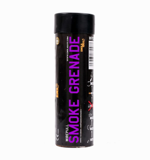 Purple Wire Pull™ Smoke Grenade WP40