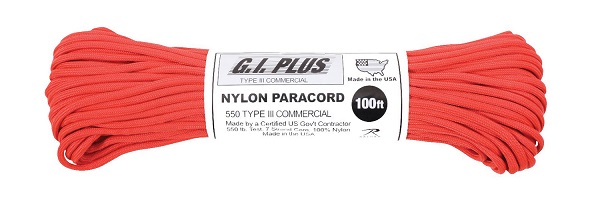 Nylon Paracord 550 - Red