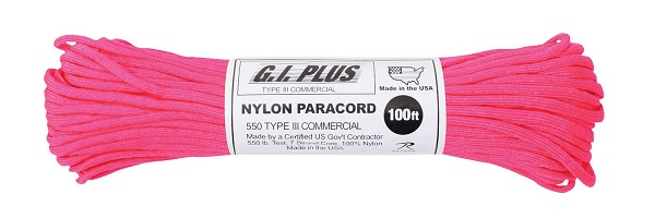 Nylon Paracord 550 - Neon pink